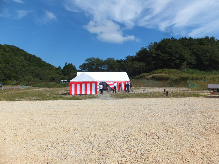 第10回；北部火葬場の新築工事の起工式が好天気の下、関係者多数にて無事終えることが出来ました。